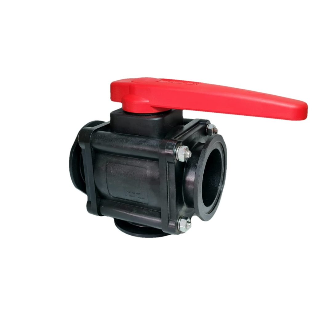 Llave 3' 3 Vías Inferior Arag Flanger