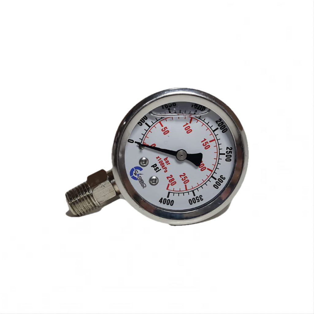 Manometro Gliserina 0-4000psi Puerto Bajo